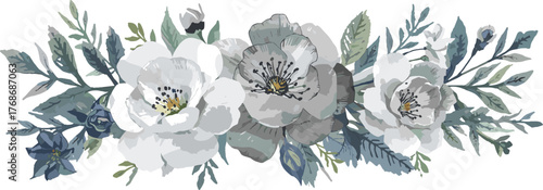 watercolor floral, floral clipart, flower illustration, watercolor bouquet, watercolor flowers, floral png, botanical art, watercolor leaves, floral elements, flower clipart, floral arrangement