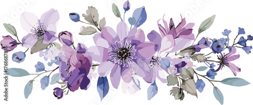 watercolor floral, floral clipart, flower illustration, watercolor bouquet, watercolor flowers, floral png, botanical art, watercolor leaves, floral elements, flower clipart, floral arrangement