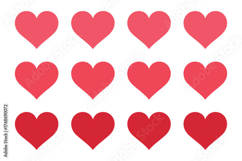 Heart Icons Set: Love, Romance & Valentine Symbols Collection