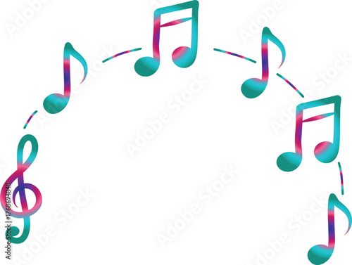 Musical Notes and Treble Clef