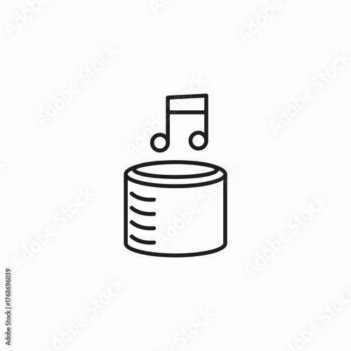 database with music icon sign vector