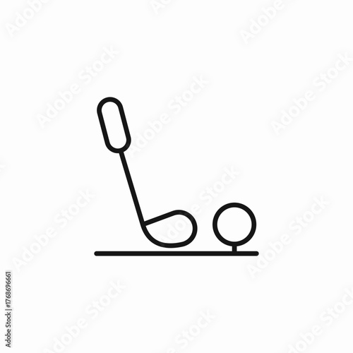 golf club icon sign vector