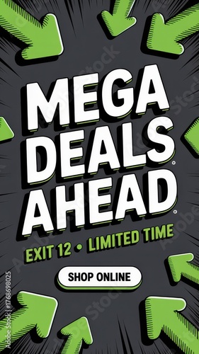 Vertical mobile banner - 3D 