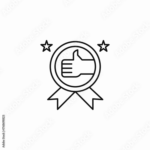 quality award achievement icon sign vector
