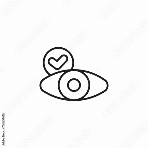 vision check mark icon sign vector