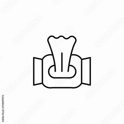 wet wipes pack icon sign vector