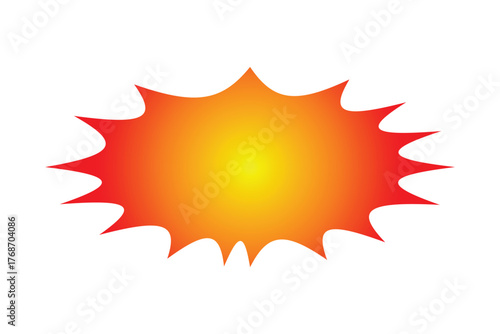 Explosion Icon, simple and flat style explosion icon.