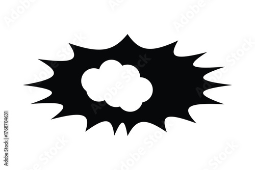 Explosion Icon, simple and flat style explosion icon.