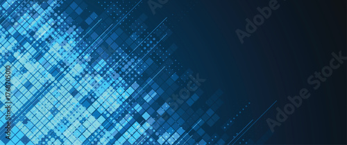 Abstract circuit network and artificial intelligence background for science or business