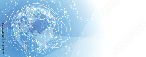 Abstract circuit network and artificial intelligence background for science or business