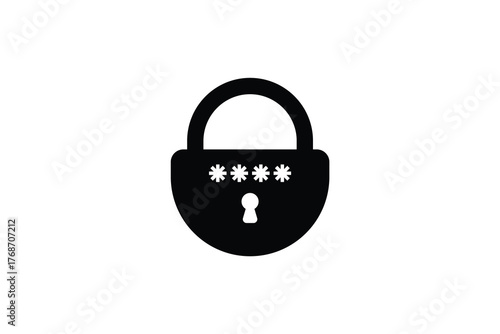 password with lock icon, lock, security, padlock icon.