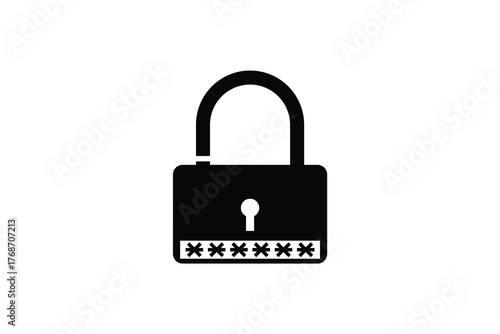 password with lock icon, lock, security, padlock icon.
