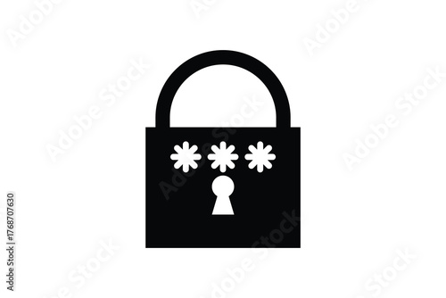 password with lock icon, lock, security, padlock icon.