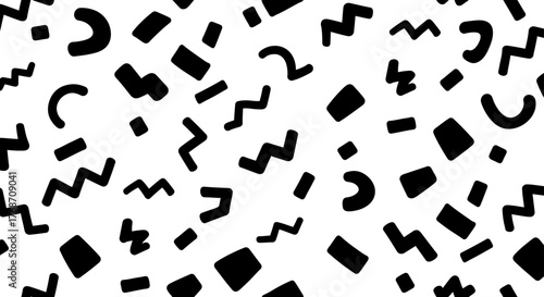 80s style pattern with Memphis design creating a retro background for presentations evoking a fun vibrant aesthetic ideal for creative projects.