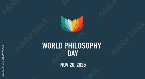 Celebrate and promote World Philosophy Day 2025 with this eye-catching banner for social media, websites, and event promotions inspiring thoughtful discussions worldwide