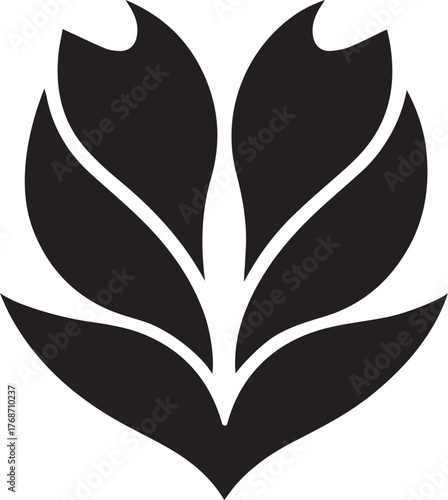 Silhouette Style Azalea Flower Logo Design Icon, Elegant Botanical Vector Emblem, Minimal Floral Symbol for Natural Beauty, Spa, and Eco-Friendly Branding Decoration