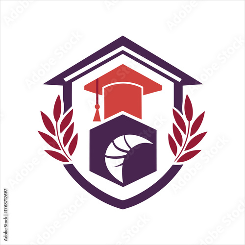 Elegant Campus Education Logo Icon Vector Illustration