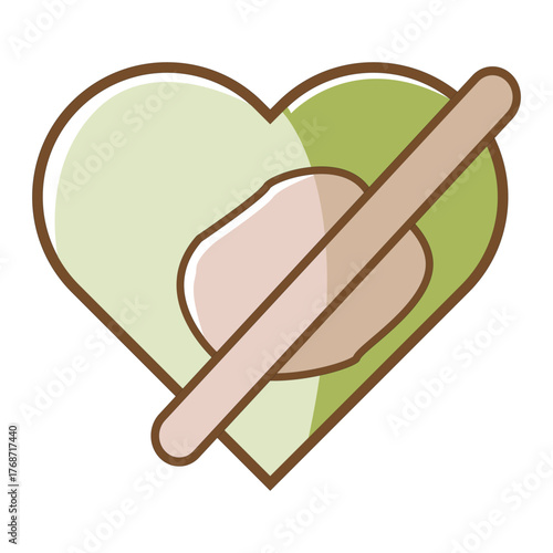 Symbol of a broken heart with a band-aid symbolizing healing and recovery from heartbreak
