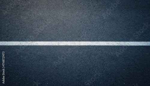 Wallpaper Mural Top view of road surface with single white lane marking line. Straight direction on dark grey asphalt. Pattern for urban design. Texture background for city traffic concept or auto journey. Torontodigital.ca