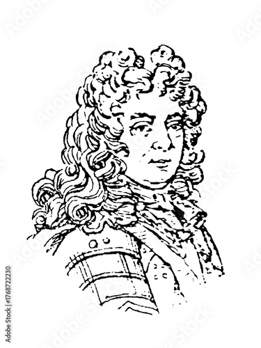 Foto Louis Francois de Boufflers, Duke of Boufflers, 1644 - 1711, Chevalier Boufflers