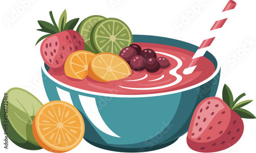 Delicious fruit smoothie bowl recipe healthy breakfast