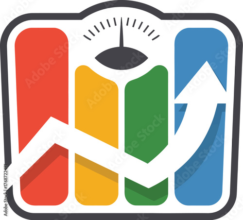 Weight scale chart growth diet fitness health progress