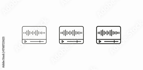 audio player icon sign vector