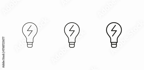 bulb electricity icon sign vector
