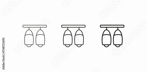 ceiling garlands icon sign vector
