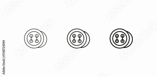 wear buttons icon sign vector
