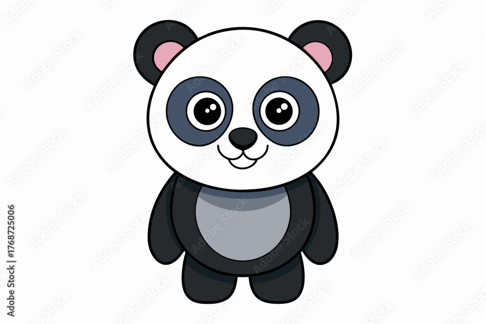 Naklejka premium Black Panda