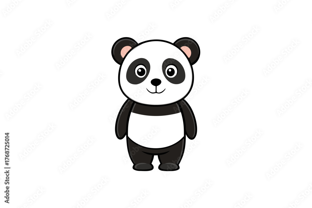 Naklejka premium Black Panda