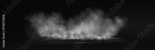 Misty vapor haze atmospheric illustration with dramatic light and floor smoke texture.