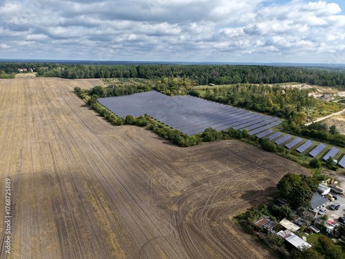 Plessa in Brandenburg bei Elsterwerda. Solarfeld 2025