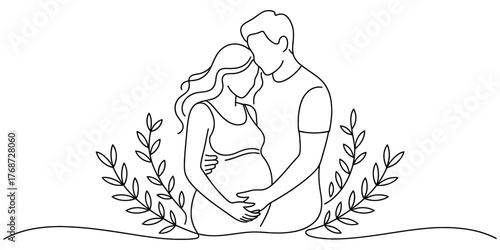 Continuous one line drawing of a person celebrating success on a round object vector