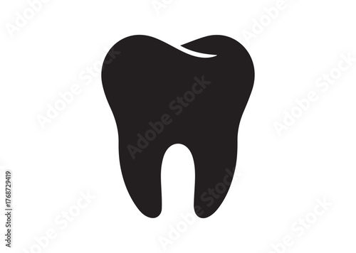 Tooth icon, Tooth Black vector