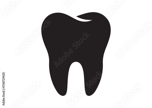 Tooth icon, Tooth Black vector