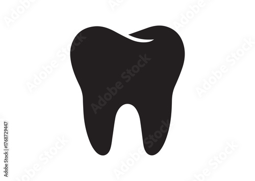 Tooth icon, Tooth Black vector
