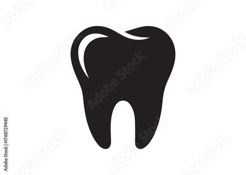 Tooth icon, Tooth Black vector