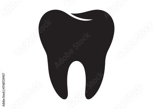 Tooth icon, Tooth Black vector