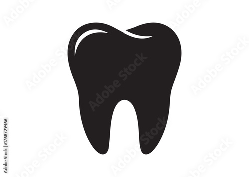 Tooth icon, Tooth Black vector