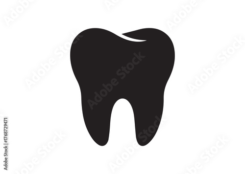 Tooth icon, Tooth Black vector