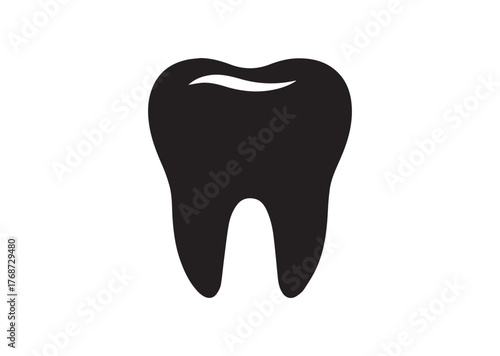 Tooth icon, Tooth Black vector