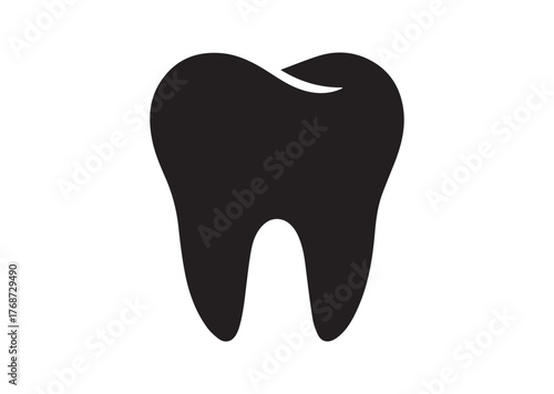 Tooth icon, Tooth Black vector