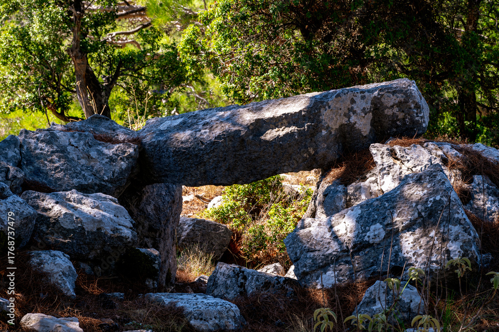 Fototapeta premium Kitanaura (Ancient Greek: Κιτάναυρα) (or Kithanaura) was an ancient city in Lycia. Its ruins are located near Saraycik, a small village in the Kumluca district of Antalya Province, Turkey.