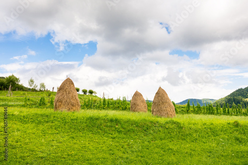 Fototapeta rural landscape in mountains