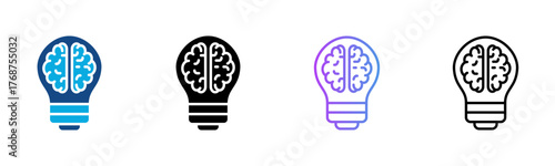 Innovation Icon Multiple Style Vector Illustration
