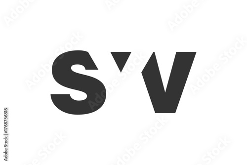 SYV logo design. Initial letter S Y V bold font style for tech startups, consulting, corporate branding. Creative company name, headlines typography identity, trendy logotype.