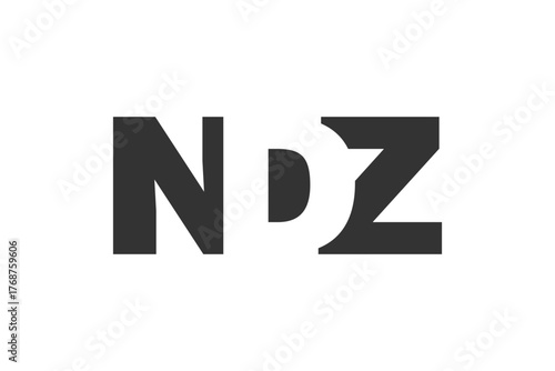 Free Download NDZ logo design. Initial letter N D Z bold font style for tech startups, consulting, corporate branding. Creative company name, headlines typography identity, trendy logotype. - GFXLoad