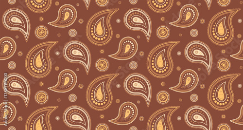 Decoration tradition and motif victorian. Seamless pattern floral with ethnic cool. Colors stylish a fashionable asian.